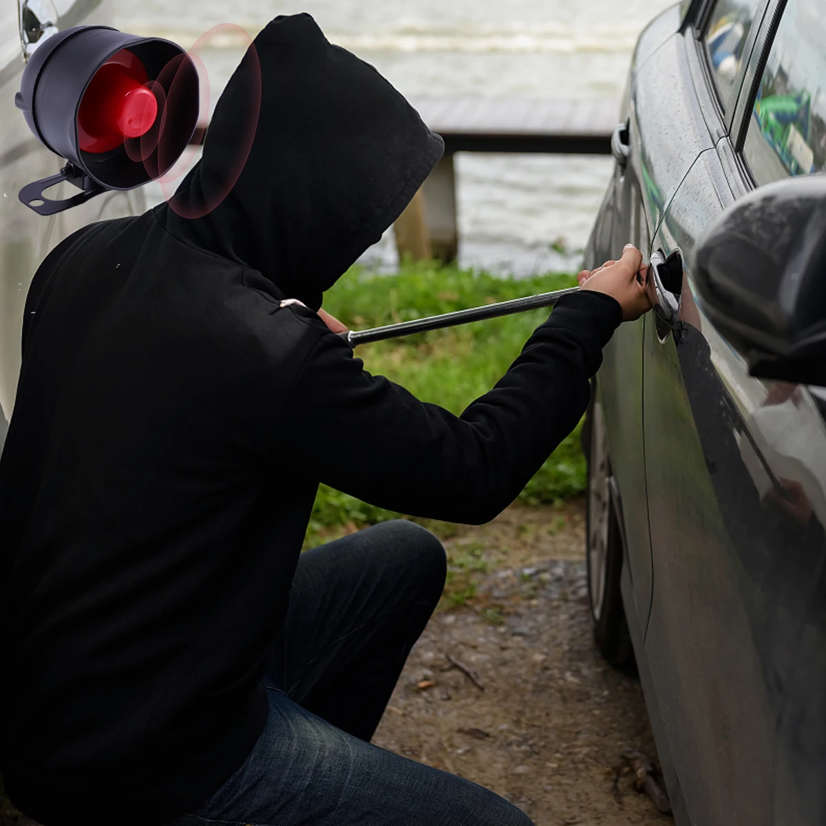

Remote Auto Anti-theft System Car Burglar Alarm Car