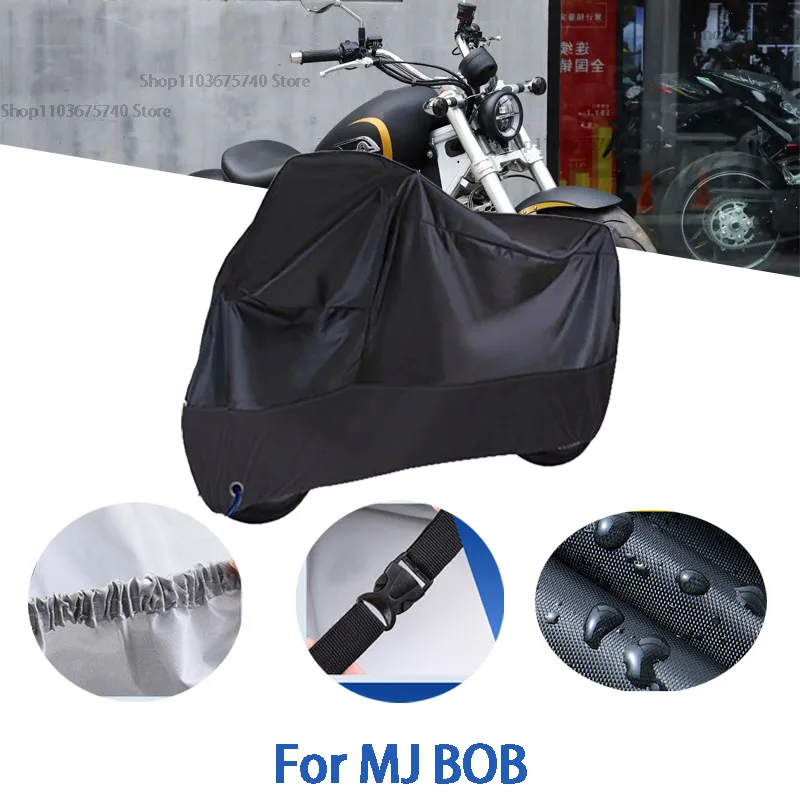 

Motorcycle Full Covers For MJ BOB Car Outdoors Sun Protection Dust No Ear Thickened Oxford Clothcover Accessories