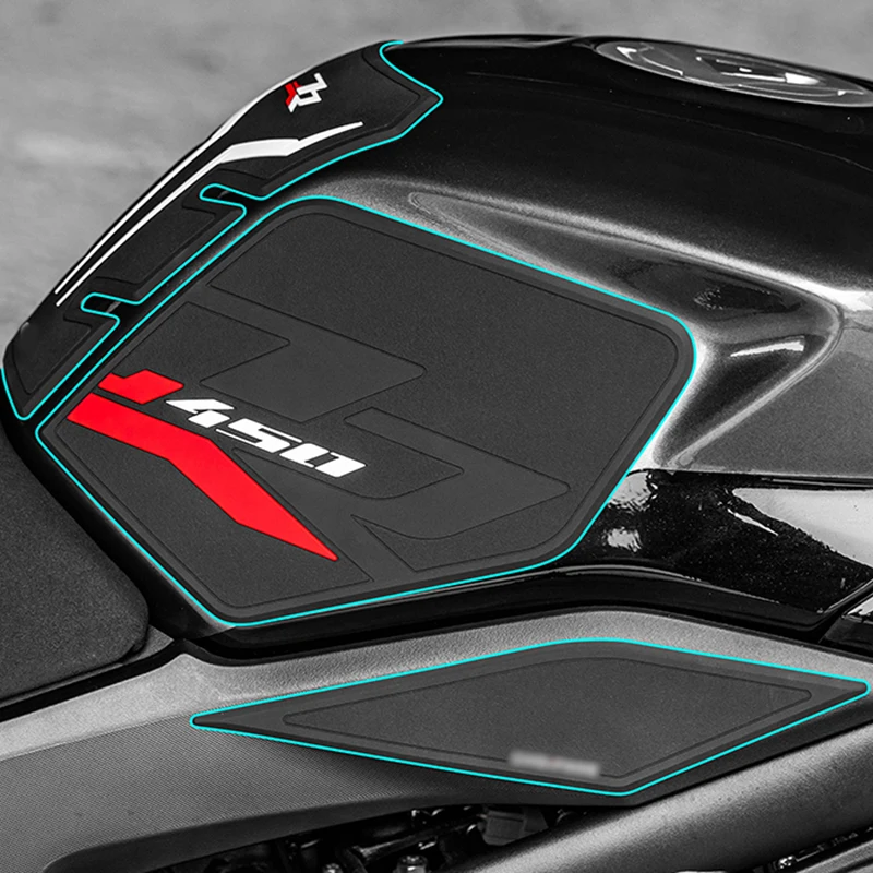 ل KOVE 450RR 450 RR 450-RR دراجة نارية مكافحة زلة خزان وسادة وسادة مطاطية الجانب الغاز قبضة الركبة ملصق حامي ملصق مائي اكسسوارات #2