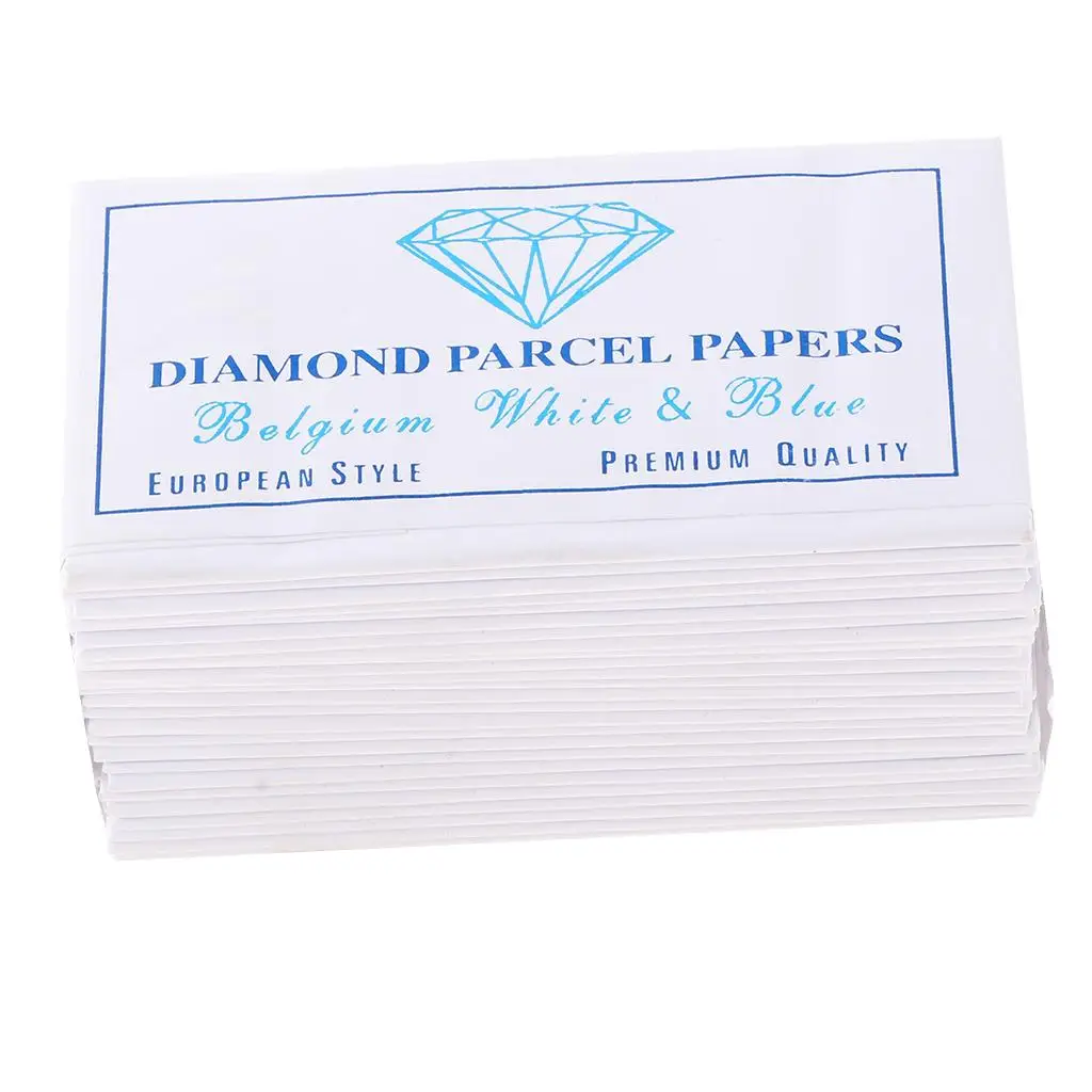 25Pcs Diamond Parcel Papers for Gemologist Jewellers Gem Storing Pack