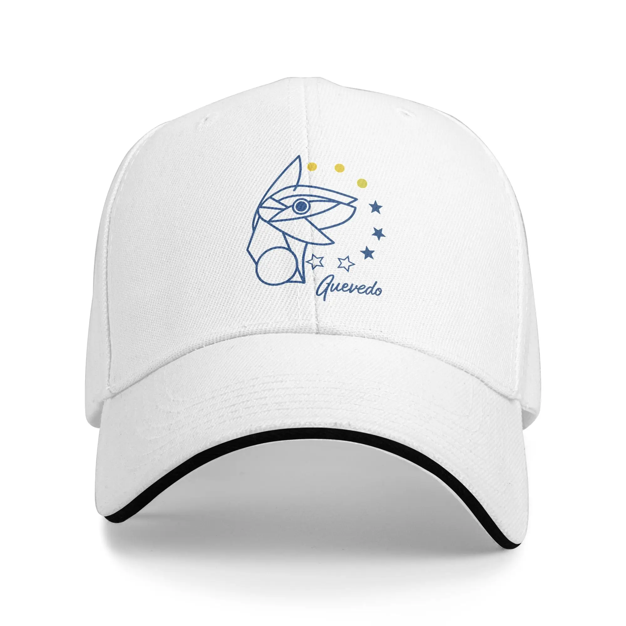 Quevedo Blue Goat Line Art Signature Star Baseball Cap Trendy Female Male Hip Hop Hats Breathable Snapback Cap Birthday Present