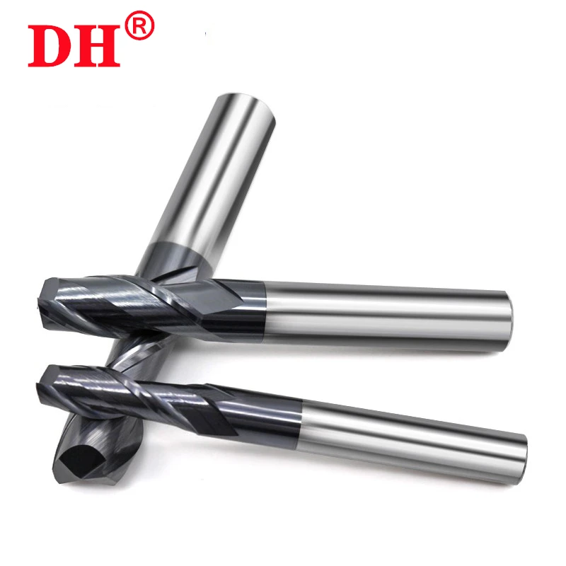 Milling Cutter Alloy Coating Tungsten Steel Tool Cnc Maching HRC55 2 Blade Endmills Top Milling Cutter Kit Milling Machine Tools