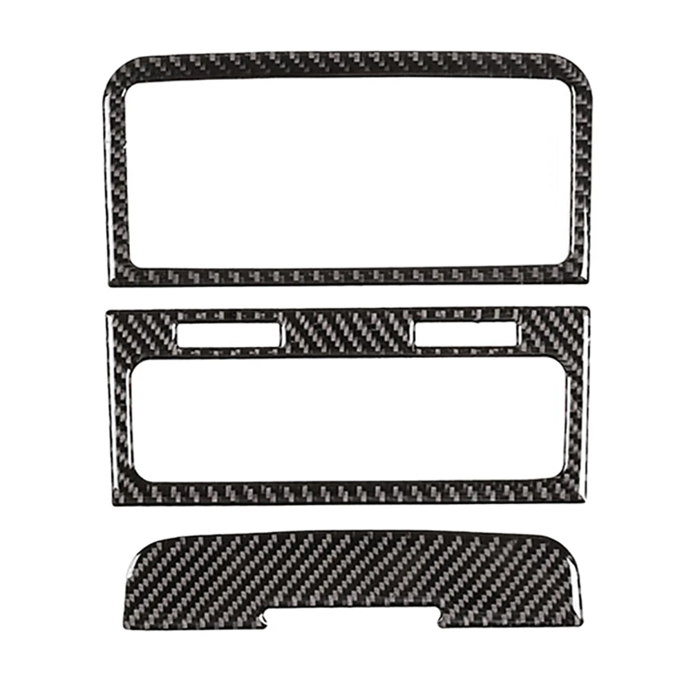 

Car Soft Carbon Fiber Rear Exhaust Air Frame Cover Trim for Touareg