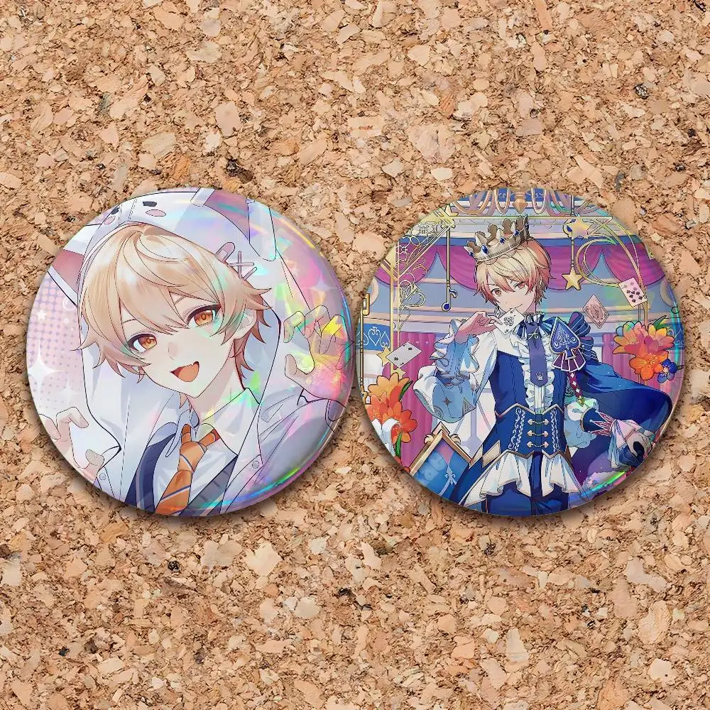 Tsukasa Tenma Wonderlands Showtime Button Badge 2PC Sets for Bags & Clothes & Accessories Metal Pin Creative Gift