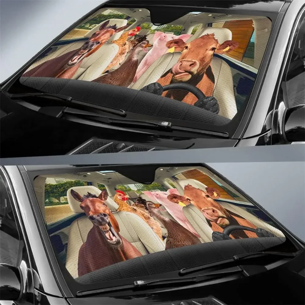 

Зонт от солнца в виде животных для parabrisas ventana delantera, кубический зонтик от солнца/100), caballo, отражатель, ga