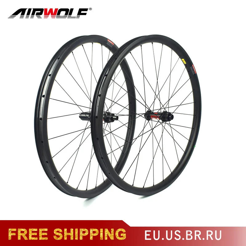 Airwolf Light Carbon MTB Wheelset 29er And 29ER Boost 148mm or 142mm Mountain Bike Wheels Carbon MTB Wheels Bicycle Wheelset