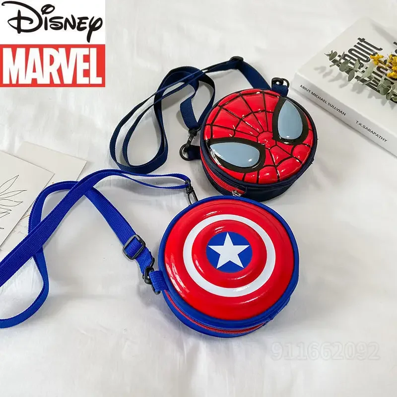 

Disney Marvel Spider-Man New Children's Oblique Bag Cartoon Fashion Boys and Girls One-shoulder Oblique Bag Cute Boy Coin Purse