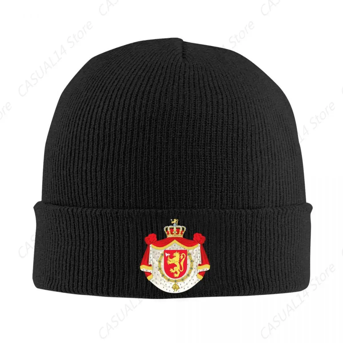 Coat Of Arms Of Norway Beanie Cap Unisex Winter Warm Bonnet Homme Knit Hat Outdoor Norwegian Flag Skullies Beanies Caps