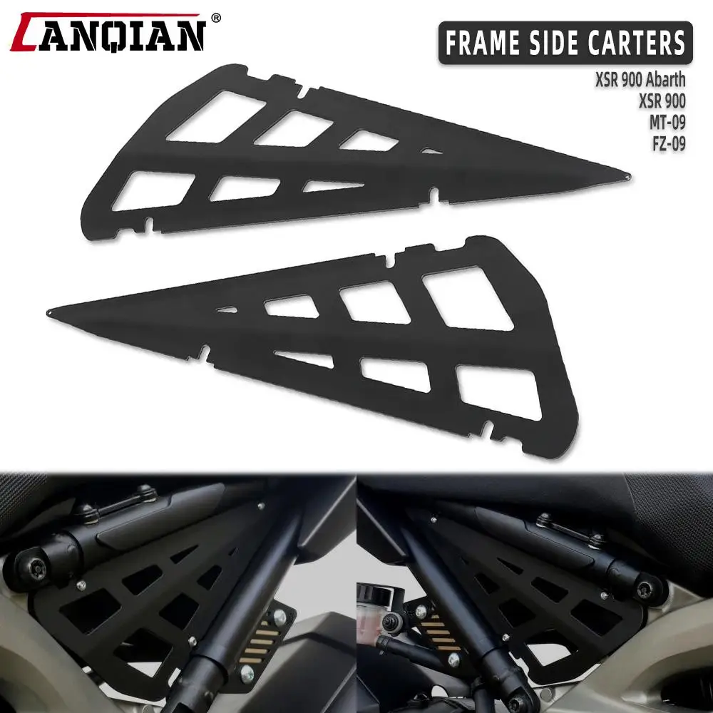 

For YAMAHA MT09 MT-09 FZ09 FZ-09 MT FZ 09 XSR900 XSR 900 Abarth Motorcycle CNC Frame Side Carters Cover Guard Frame Protection