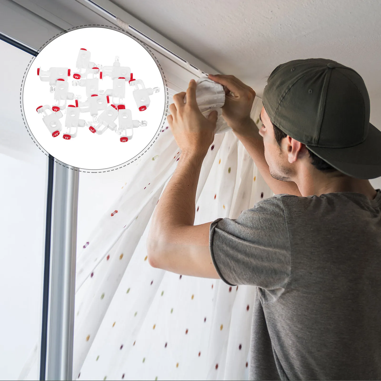 

12 шт. роликовых колесиков для карнизов, вертикальных жалюзи, потолочных штор, бесшумные, гладкие, сменные запчасти и аксессуары