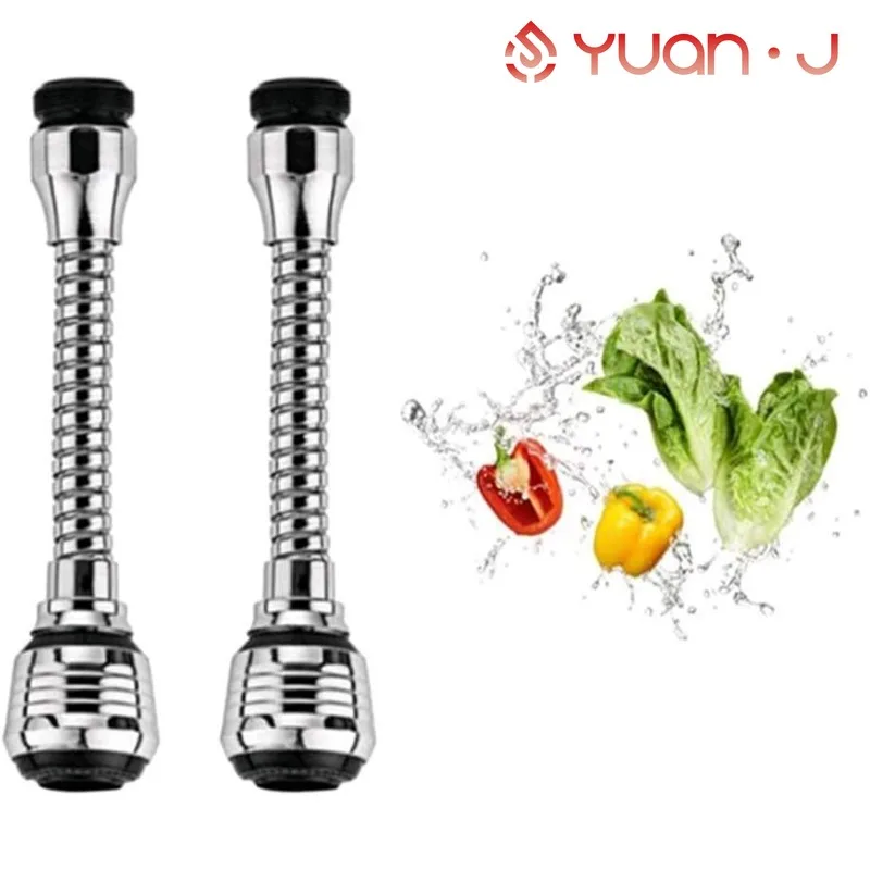

YUANJ Kitchen Stainless Steel Faucet Sprinkler Water-saving Device Lengthening Splash Proof Sprinkler Spray Extender Bubbler