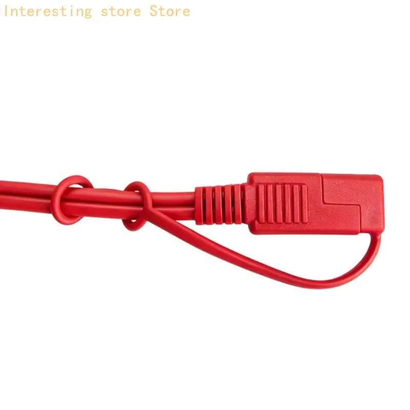 Red SAE Two-Pin Wiring Covers with Flexible Retention, Plastic 5-Pack, 16X7.8MM Size for Unused End Storage Use Today 55KC