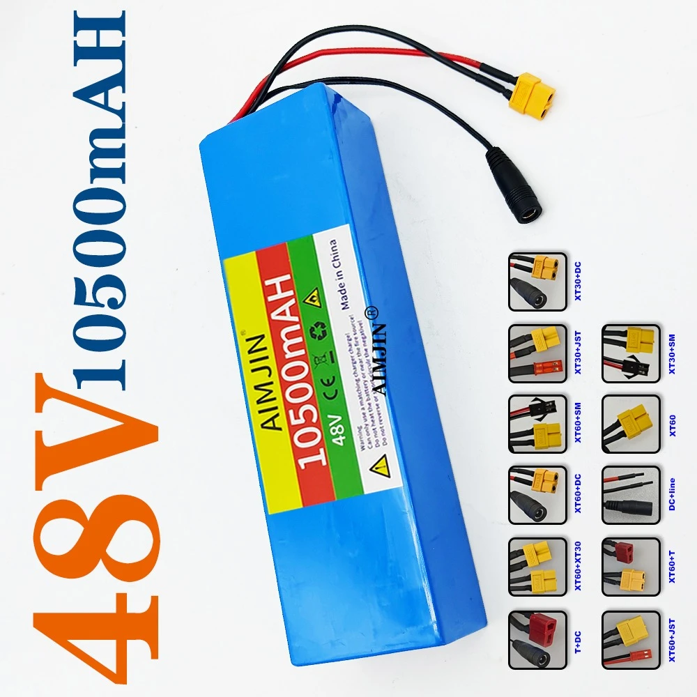 

Electric Vehicle Electric Motorcycle DIY Battery with BMS 48V Battery 10500mAh 18650 13S2P battery pack