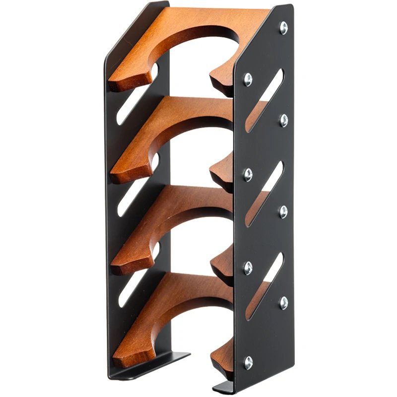 Black walnut powder bowl rack Storage Three-dimensional coffee powder bowl 58mm Tool finishing rack Blind bowl rack