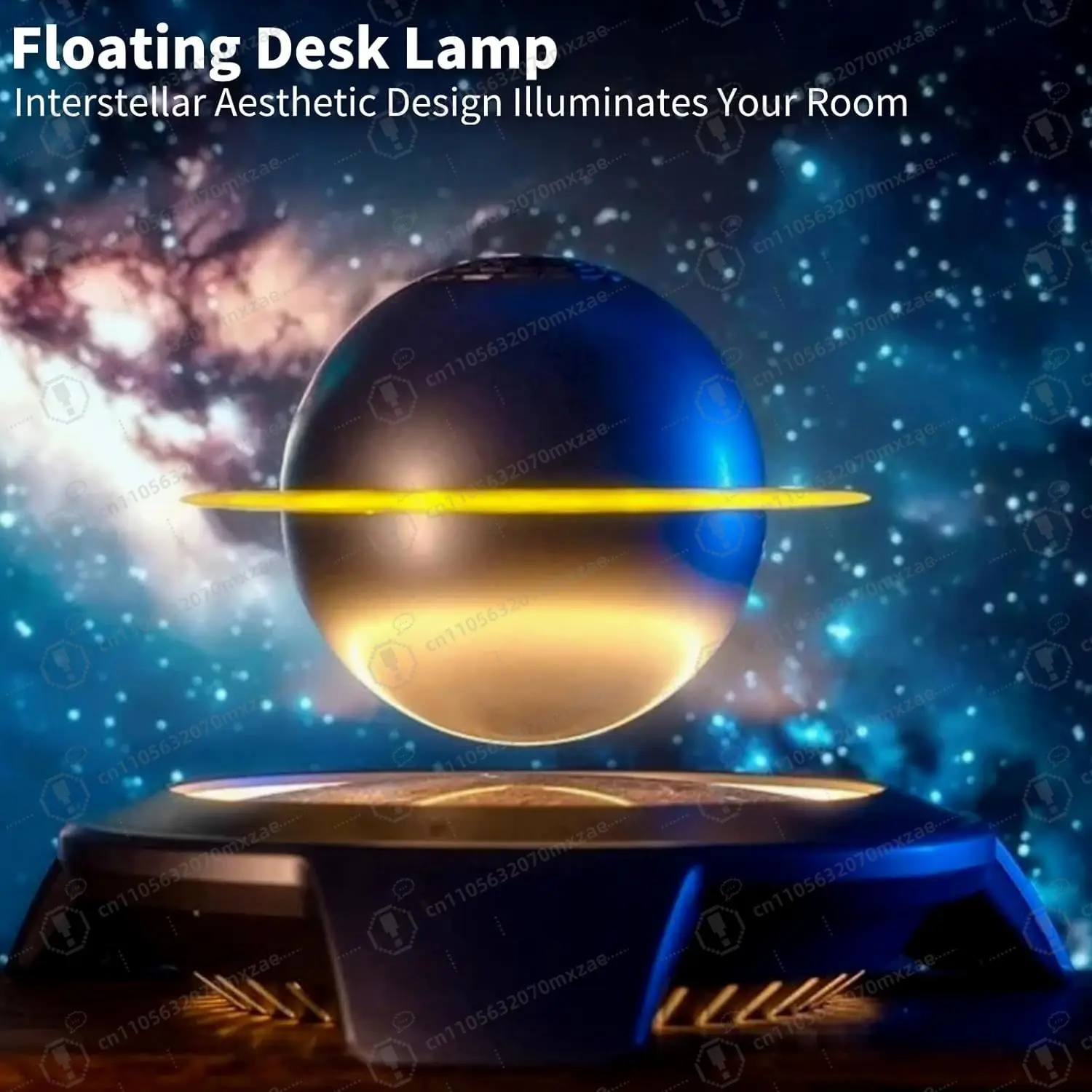 Magnetic Levitation Bluetooth Speaker with Levitating Lamp Touch Control for Home Office Bedroom Decor
