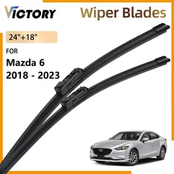 2x For Mazda 6 Mazda6 GJ1 GL 2018 - 2023 2022 2021 2020 2019 Accessories Front Wiper Blades Windshield Windscreen Window Brushes