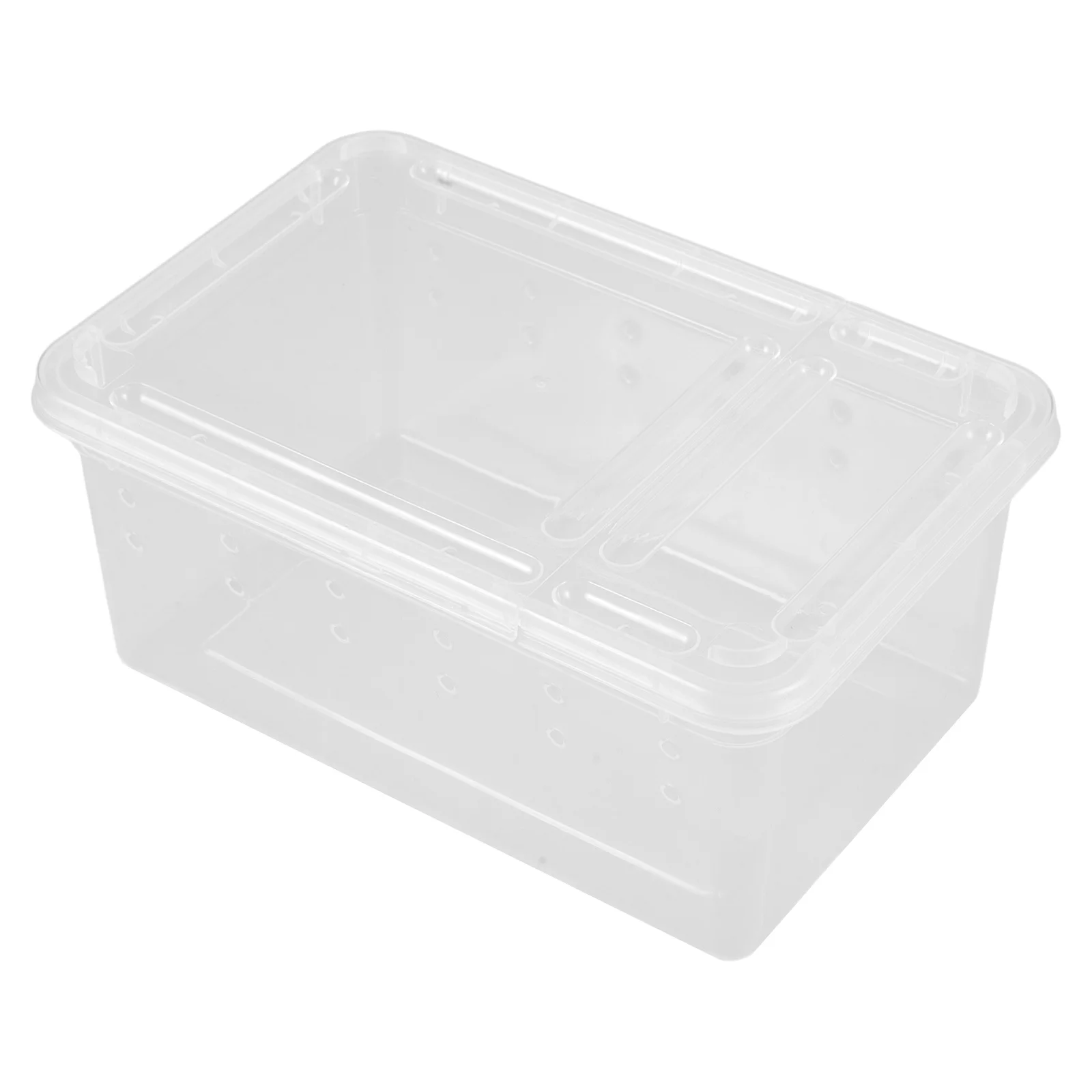 صندوق تغذية الزواحف تررم أكريليك للزواحف الصغيرة تربية العنكبوت السحلية السلاحف الضفدع الذرة الأفعى الموئل الحاويات #1