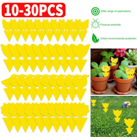 10-30PCS Yellow Insect Traps Non-Toxic Double-sided Sticky Traps Fly Paper Insect Glue Pest Control Catcher Flower Pot Gardening