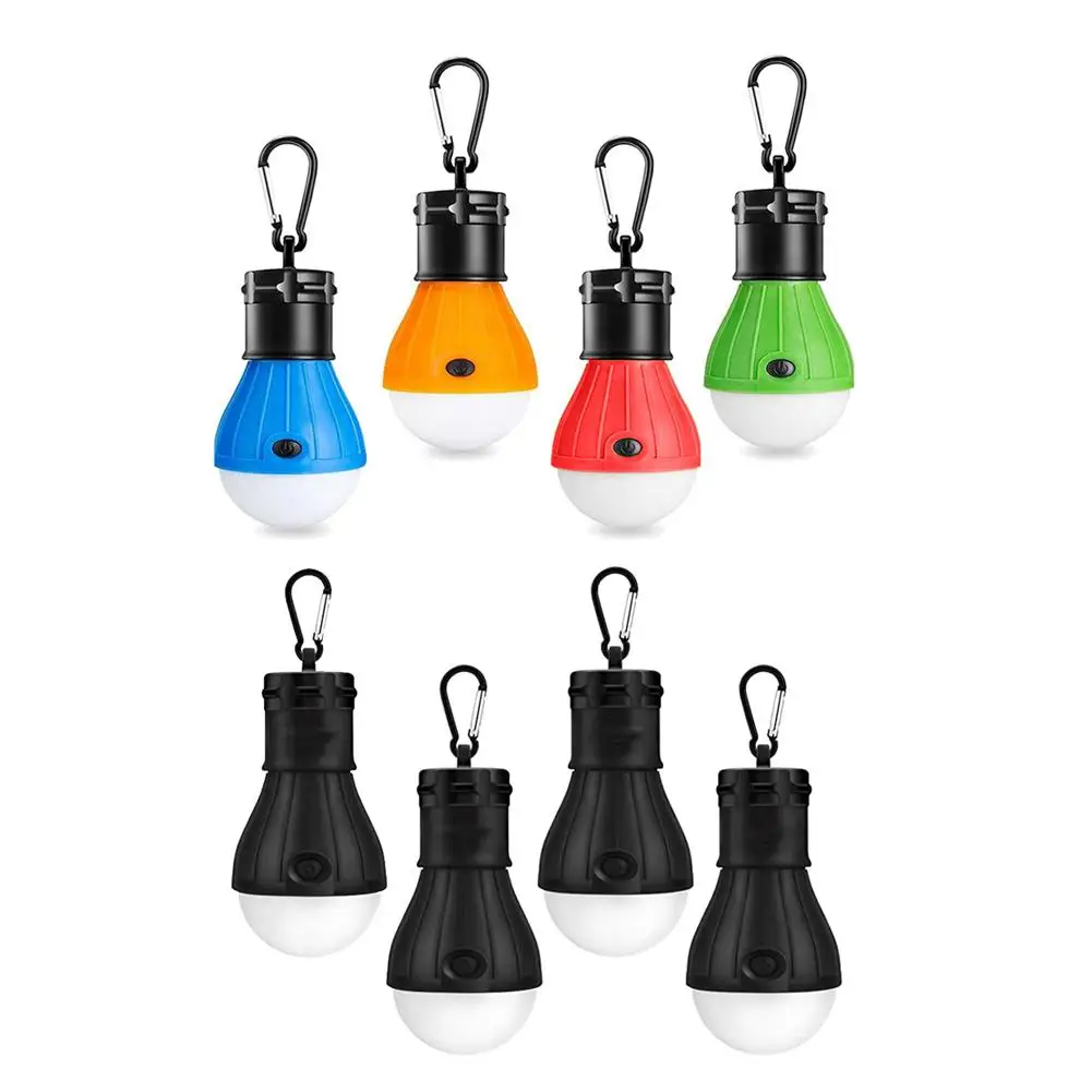 

4pcs LED Camping Lantern Portable Hand-held Emergency Light Rechargeable Outdoor Tent Light Multihook For Hiking Survival Gear