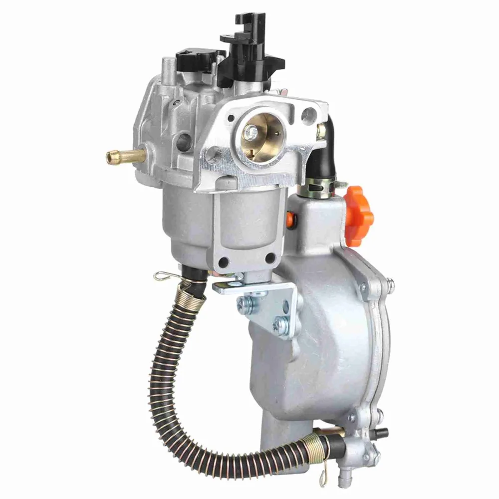 Aluminum Material Dual Fuel Carburetor Manual Choking Coil Pressure Regulator Gas Carburetor Adapter 2-5KW Super Glide for GX160