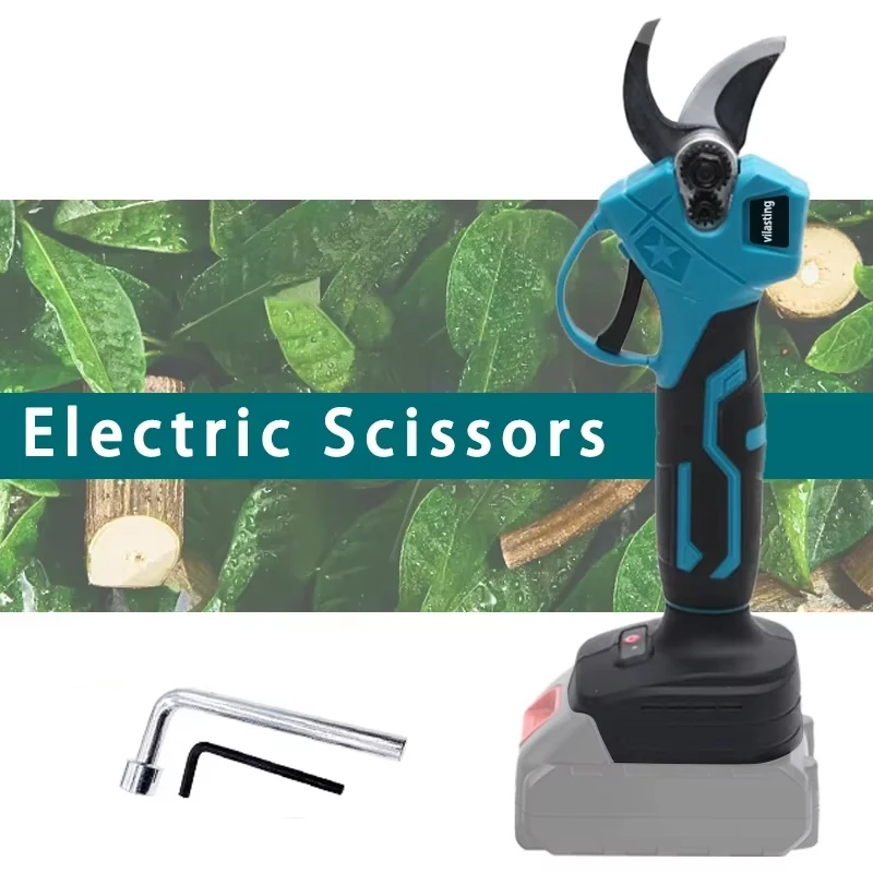 Cordless Electric Pruning Shears Brushless Battery Pruner Makita 18V Compatible Cordless Electric Garden Scissors for Fruit Tree