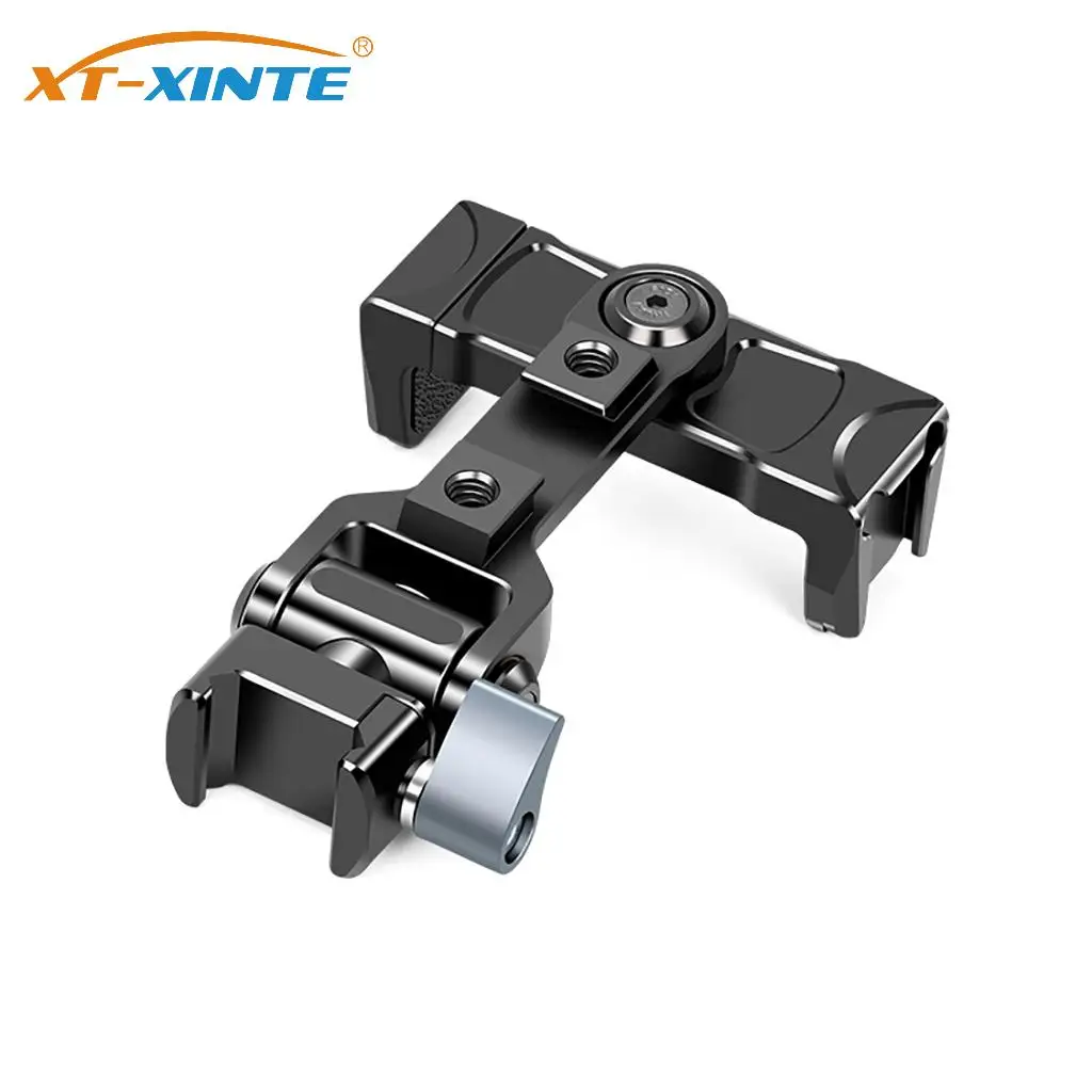 Quick Release NATO Rail Clamp Phone Holder Cold Shoe Mount For DSLR Camera Cage Field Monitor Mount LED Video Light Phone Clip