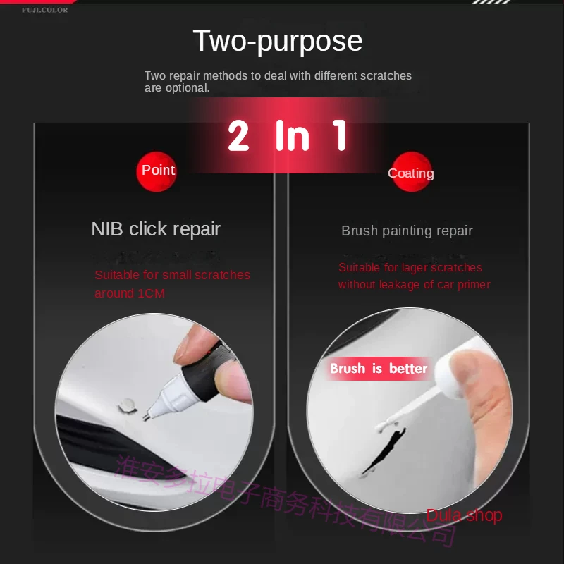 Paint pen for car scratch suitable for Toyota Highlander Hanlander paint repair pen pearl white black 2022 car scratch remover
