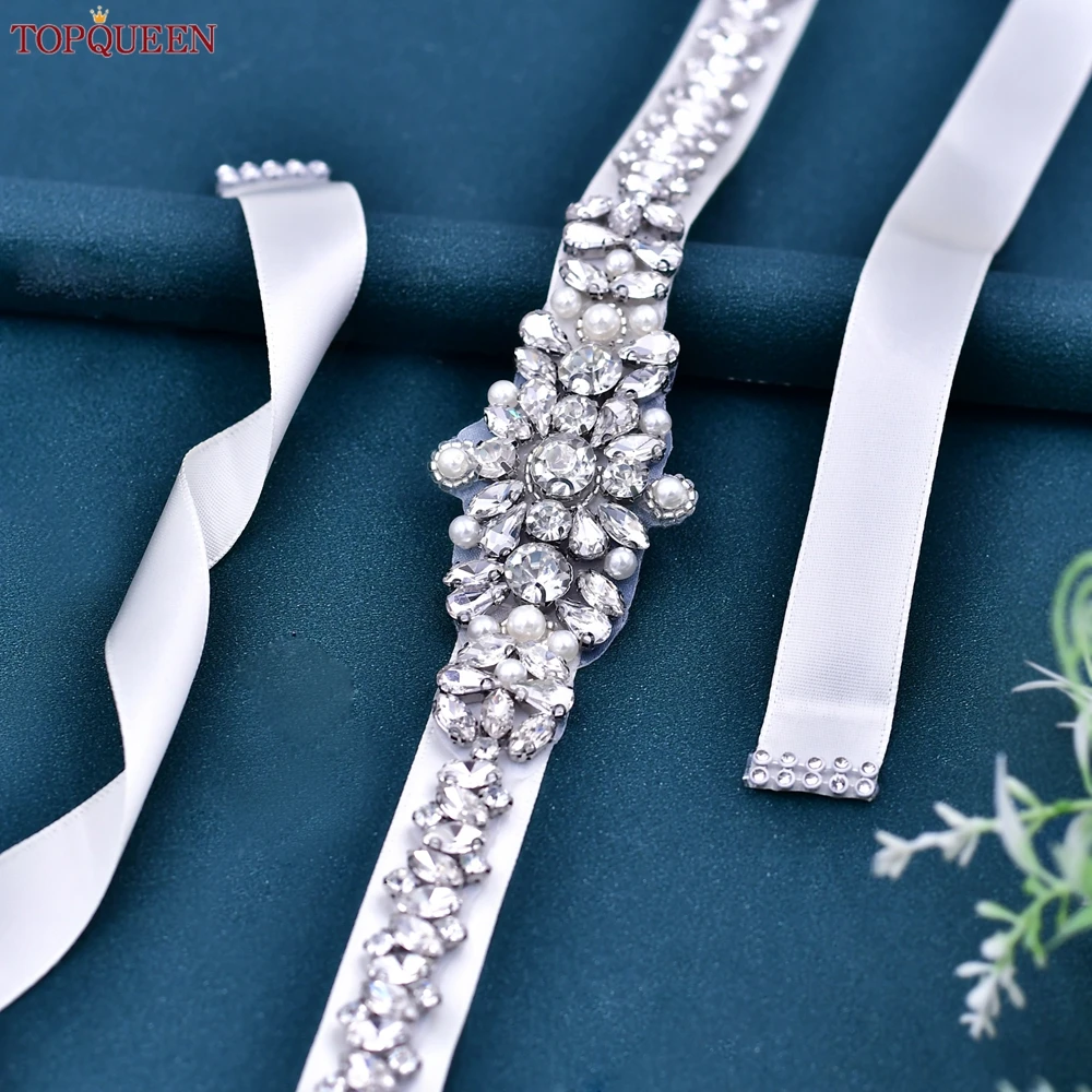 TOPQUEEN Wedding Rhinestone Hair Accessories Bridal Tiara Headpieces Silver Diamond Headband Women Baroque Hair Band S350