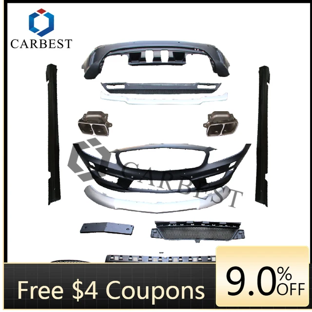 

BR 2013-2015 A-Class Body Kit ABS+PP Front Bumper & Rear Bumper For W176 Upgrade To A45 AMG