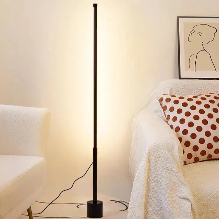 Floor Lamp RGB Nordic Bedroom, Living Room, Study, Vertical Bedside Lamp, Wall Mounted Desk Lamp, Remote Control Ambient Light