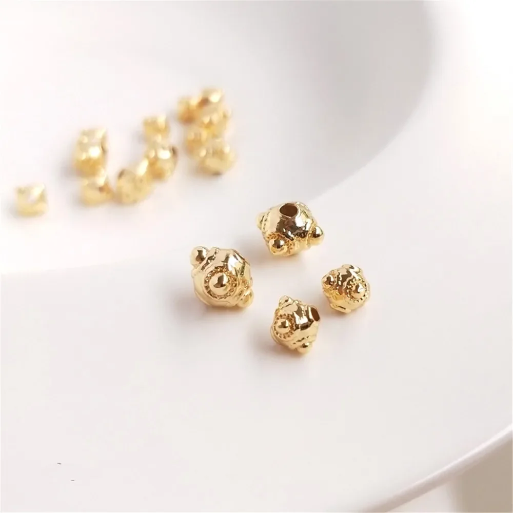 1PCS 14K plated gold Dragonfly eye bead loose bead handmade DIY hand string jewelry material bracelet accessories