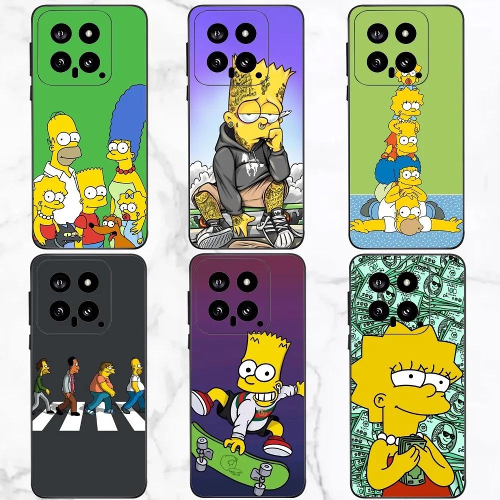 Funny Homer S-Simpson Phone Case For Xiaomi 11 Redmi Note 11 5G 8T 9A 9 10T Note8Pro Note9 12SUltra Black Case