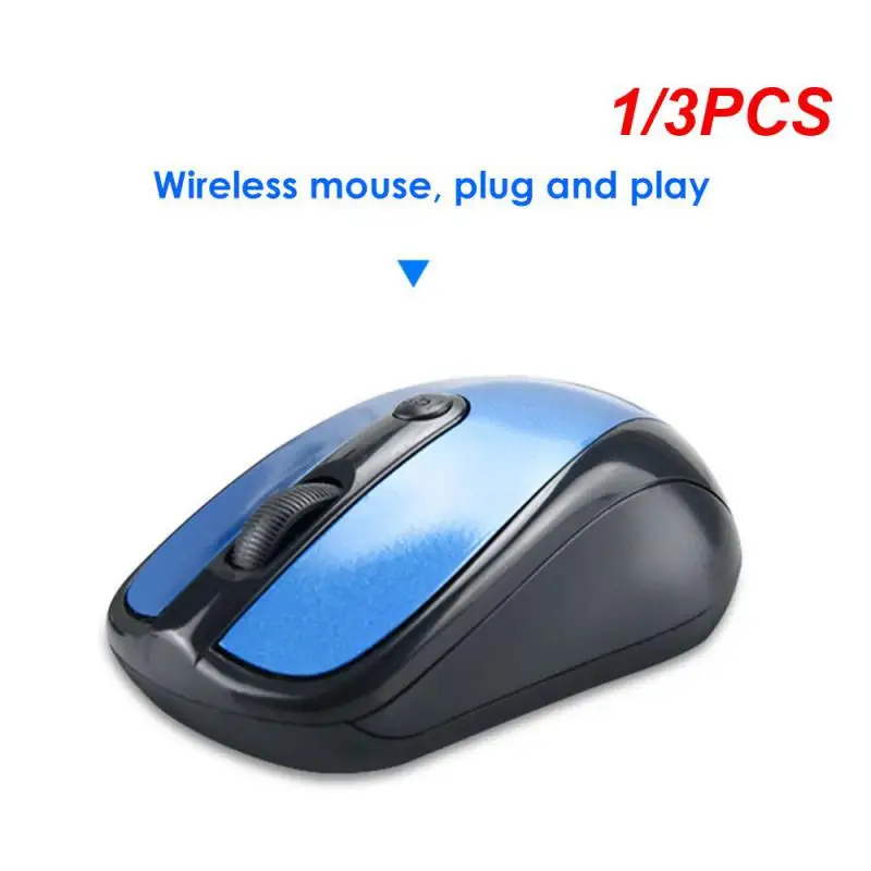 1/3PCS USB 3.0 Receiver Wireless Mouse 2.4G Silent Mouse 4 Buttons 1600DPI Optical Computer Mouse Ergonomic Mice For Laptop PC