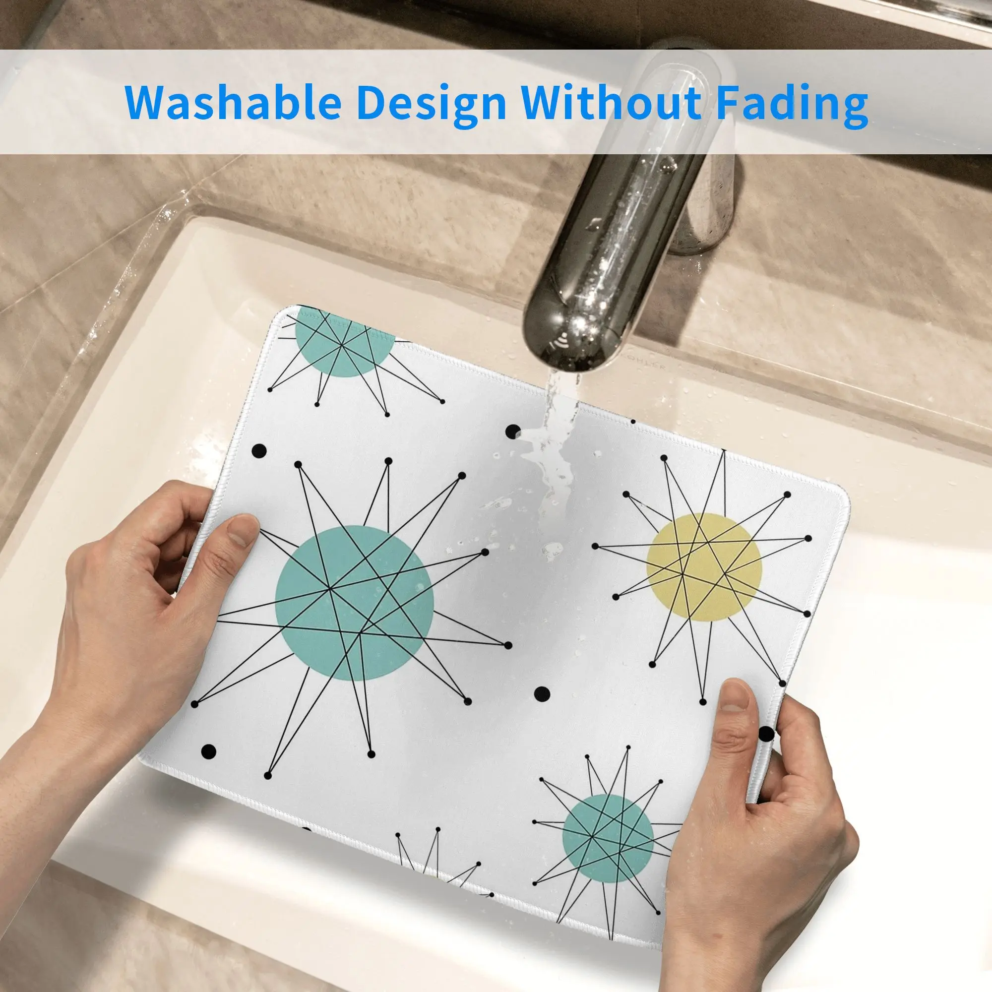 فرانسيسكان ستاربرست منتصف القرن العصر الذري ماوس الوسادة الكمبيوتر لوحة المفاتيح ماوس حصيرة ألعاب الكمبيوتر المحمول حصيرة مكتبية الجدول الحصير