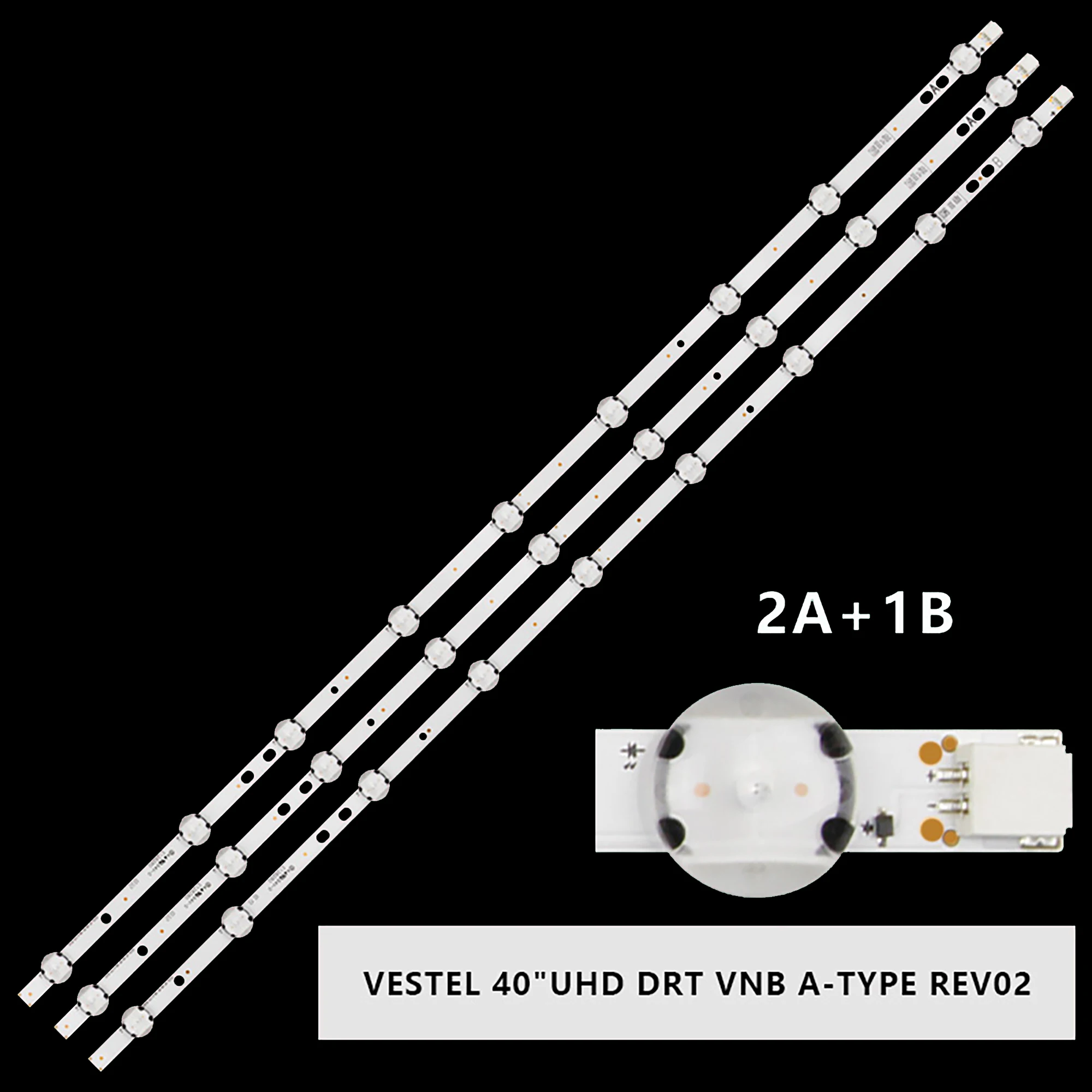 

LED Backlight strip lamp for LT-40R500U VESTEL 400DRT VNB A-TYPE VES400UNDS-2D-N12 -02-B LT-40C750 LT-40V4200 40HB6T62L 40FB5001