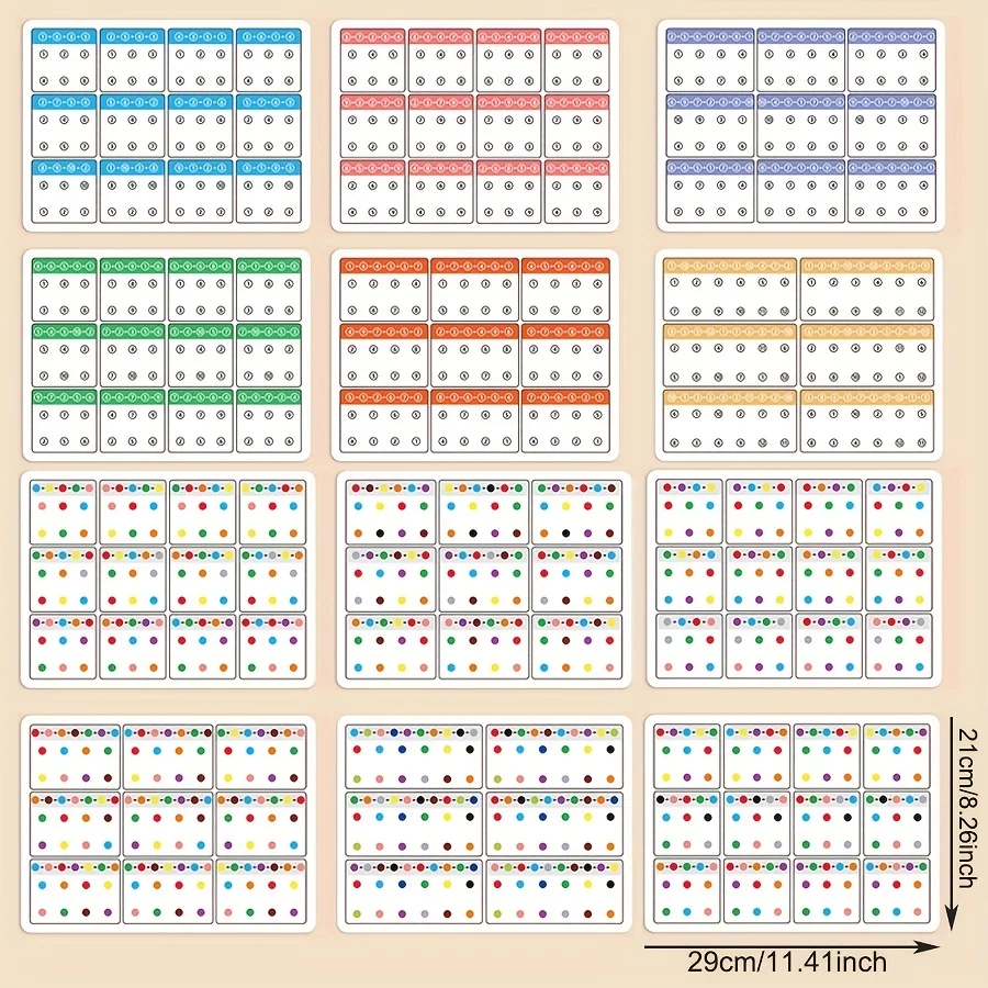 Visual Focus & Attention Training Erasable Pen Training Connection Card | Color and Number Recognition, Id