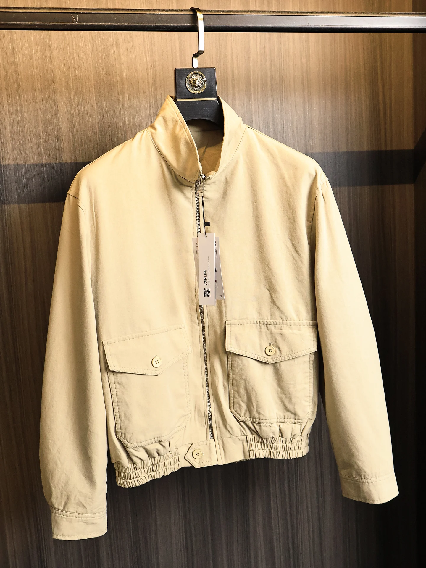 American Retro Men's Jacket Stand Collar Design Style Lightweight Luxury Match All Autumn Outerwear Fashion Urban Youth Coat