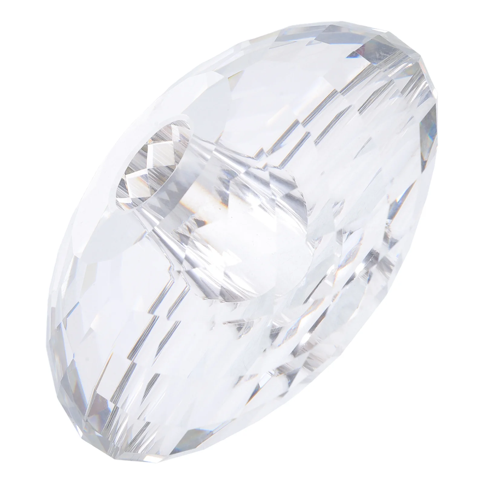 

3.14 Inch Transparent Pen Holder Display Stand - Crystal Pencil Holder for Desk Single Pen Storage Organizer Modern Office