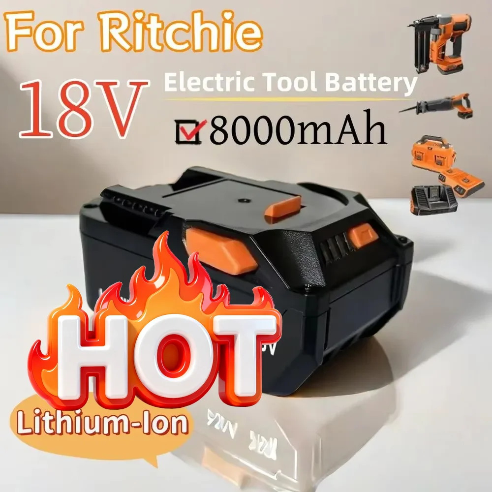 🎠18V 8.0AH Lithium Ion For AEG Battery For RIDGID R840087 R840085 L1815R L1850R L1830R R840083 Cordless Power Tool Series🛡️