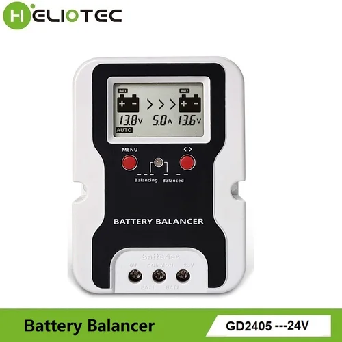 Imagen 2 del producto Ecualizador de batería de 24V con pantalla de voltaje, equilibrador de batería, regulador de voltaje, herramienta de prolonga la vida útil de la batería para sistema de energía Solar