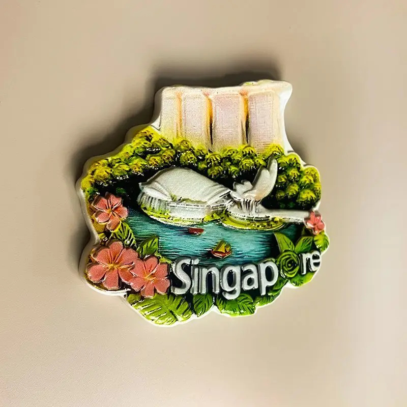 

Singapore Garden City Resin Refrigerator Magnet Home Decoration 3D Painted Refrigerator Magnet Travel Souvenir