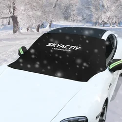 For Mazda 3 Bk 6 Gg Gh Gj CX3 CX5 CX30 CX7 CX8 CX9 MX5 RX8 Skyactive Magnetic Car Sunshade Cover Windshield Sun Shade Protector
