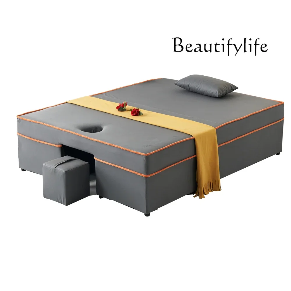 

Massage Couch Foot Massage Bed Physiotherapy Beauty Salon Facial with Hole Ear Cleaning Stepping Back Spa Bed