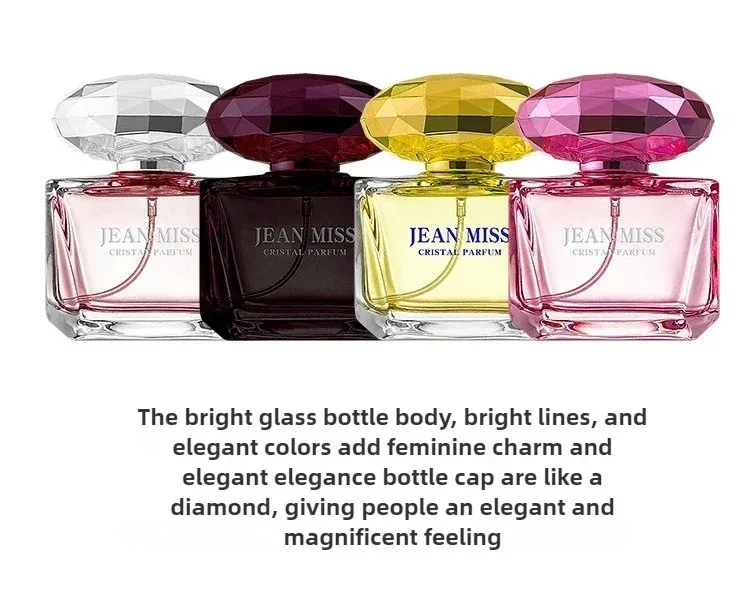 عطر نسائي عالي الجودة 50 مل من سلسلة الماس عطر رذاذ الجسم الطبيعي طويل الأمد، هدية للسحر الأنثوي