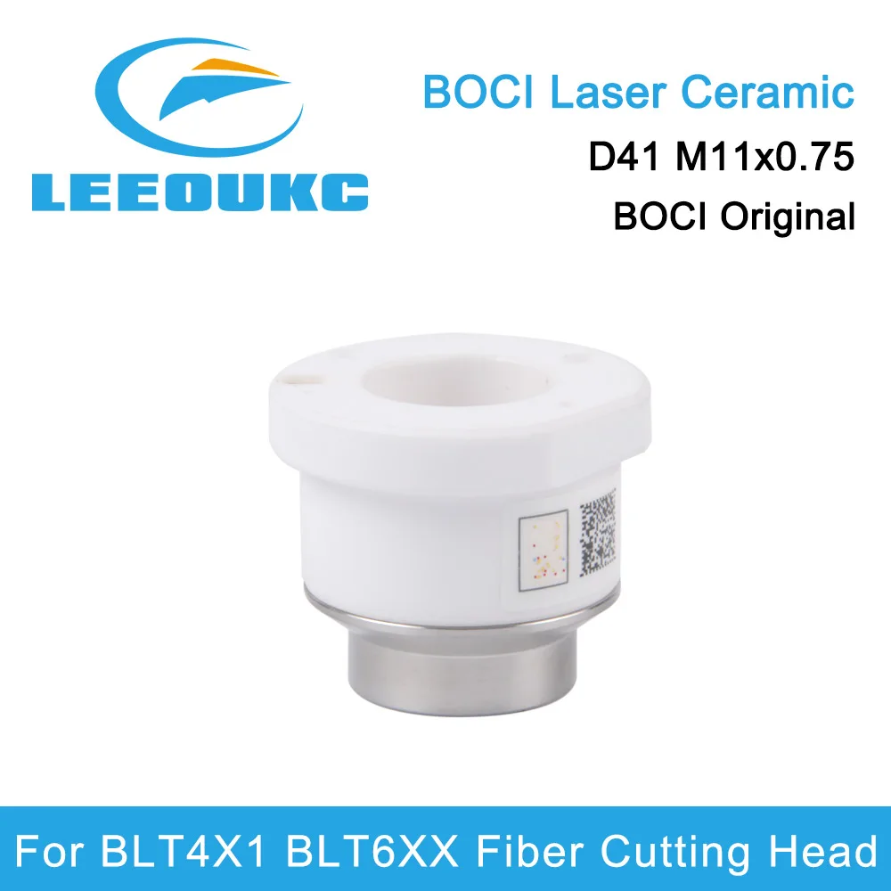 LEEOUKC BOCI Original Laser Ceramic Body Dia.41mm M11 Nozzle Holder Ring for High Power Fiber Cutting Head BLT420 BLT641