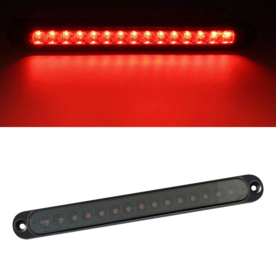 

10" Car Truck Trailer RV Caravan Boat Rear Tail 3rd Brake Stop Light Bar Marker Lamp