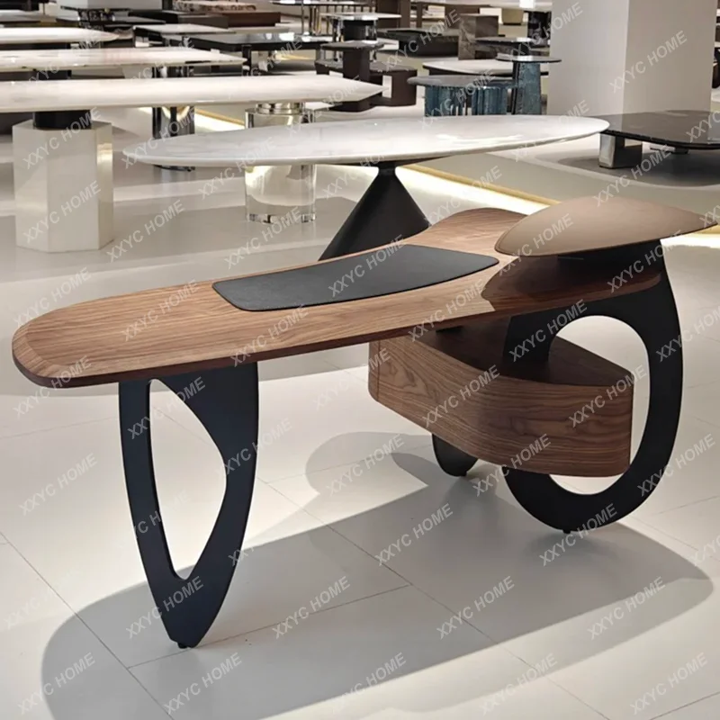 A Modern minimalist corner desk Italian minimalist  boss table supervisor table Nordic