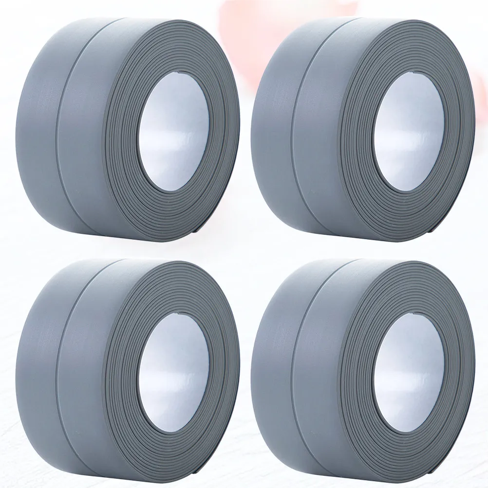 

4pcs Waterproof Tape 3.2M X 3.8Cm Self Adhesive Kitchen Sink Strip Crevice Seal For Bathroom Toilet Cabinet Gap Sealing Tape