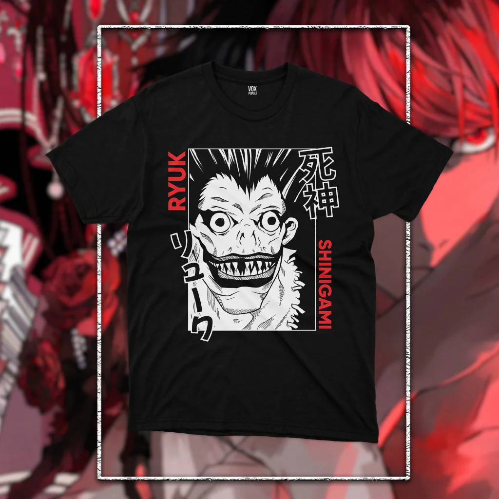 RYUK SHINIGAMI unisex Anime cotton shirt outdoor recreation tee