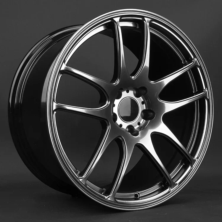 Factory Custom Car Wheel For Volkswagen In Black Silver Finish